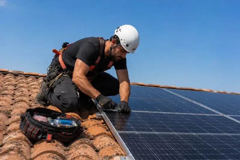 Maintenance et monitoring de panneaux solaires à Cizay-la-Madeleine